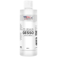 U.S. Art Supply Clear Gesso Acryl Medium 480 ml Flasche  16 Unzen Pint  mischbar mit Acrylfarben