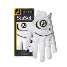 FootJoy Womens StaSof Golf Glove  White Small  Worn on Right Hand