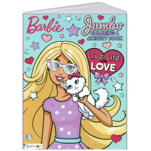 Lazy Days Barbie Live Life with Love Väritys- ja aktiviteettikirja - 96 sivua