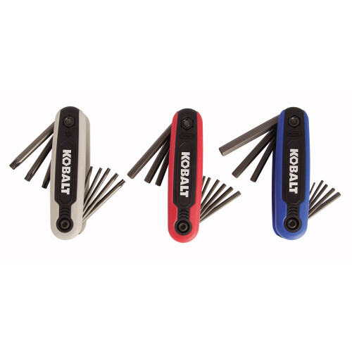 Kobalt 498862 Σετ Πτυσσόμενων Κλειδιών Hex 25-Κλειδιών, Inch/Metric/Torx 3-Πακέτο 1