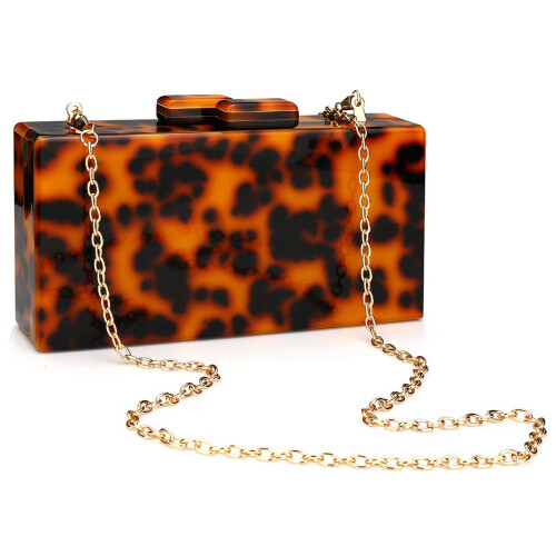 EROGE Ακρυλική Τσάντα Clutch Perspex Με Γεωμετρικό Σχέδιο για Γυναίκες 1