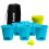 Gioco Bucketz Pong Franklin Sports - Gioco per Tailgate e Spiaggia - Set con 12 Secchi, 3 Palline e Borsa 1