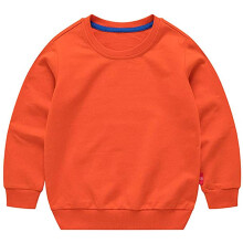 Haxico unisex barn solid bomull tunn pullover trja t-shirt smbarn baby crewneck lngrmad tshirts topps blus orange