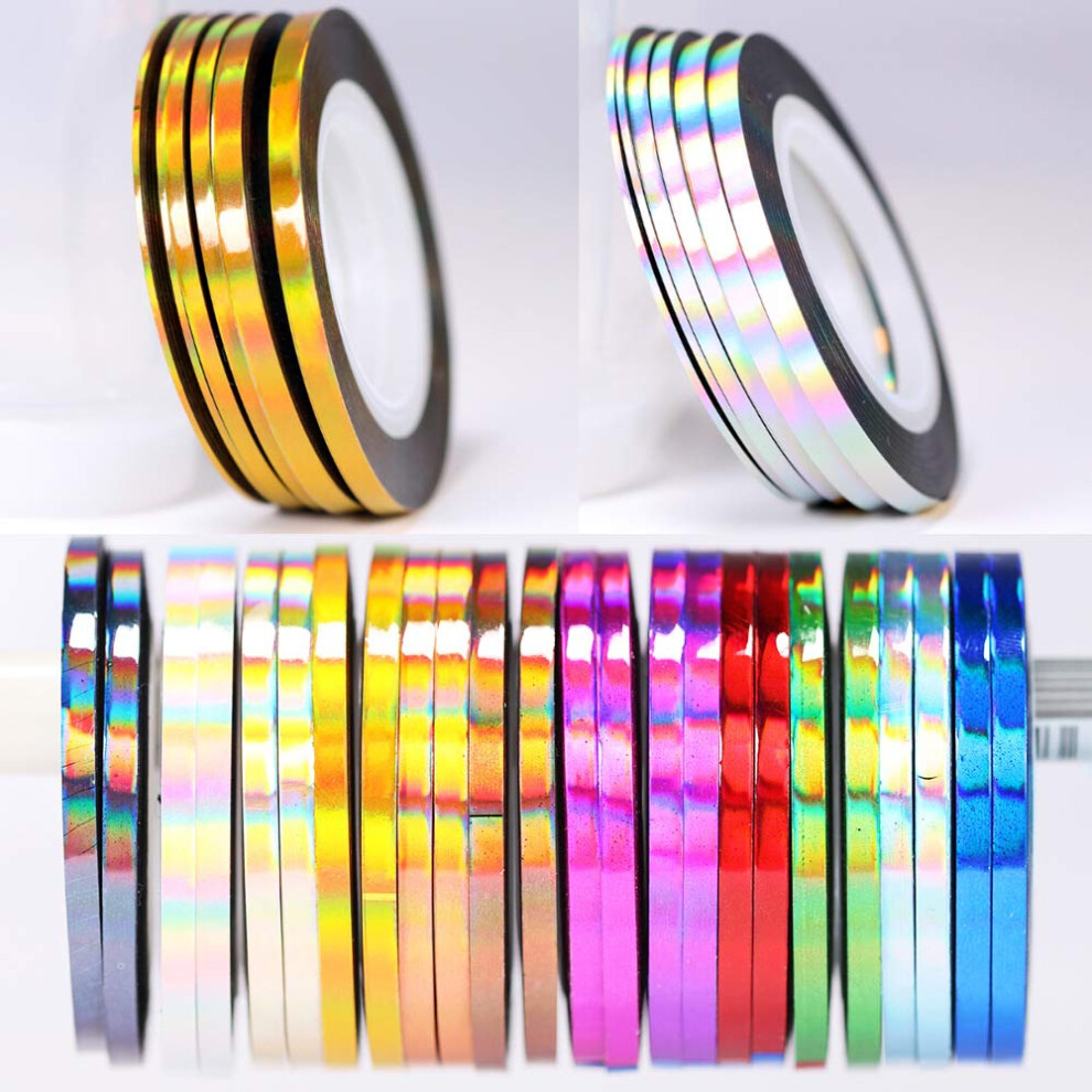 36 Pz 1Mm 2Mm 3Mm Nail Striping Nastro Linea Per Unghie Decorazioni Fai Da Te Nail Art Autoadesivi Della Decalcomania Strumenti-image