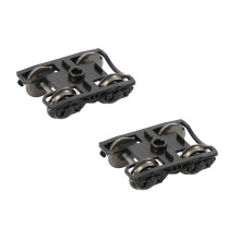 HP0687 2 piezas 1/87 Modelo de tren Escala HO Borde alto Psyllium RCOO Bogie 36