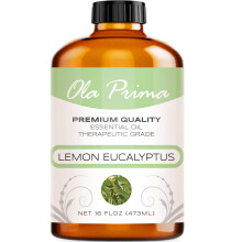 Ola Prima Citron Eucalyptus Essential Oil - Terapeutisk aromaterapiolie til diffusorrensning (16 oz Bulk)