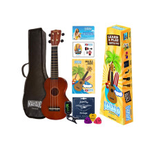Mahalo Ukuleles Rainbow Series 4-streng Ukulele Right Brown Soprano (MR1TBRK)