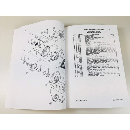 Case 450 Crawler Dozer W/207 Engine Parts Manual Catalog Assembly Bull 2