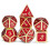 Ruby Red DND Metal Dice Dndnd 7PCS Metallic D & D terninger s?t til Dungeons and Dragons -spillet 1