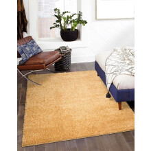 (Ochre, 200x290 cm (Extra Large Rug)) Extra Large Soft Pile Shaggy Rugs Living Room Rug