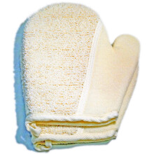 2Pack (7,8x7,7inch) Exfoli?ende Zachte Badstof Handschoenen Want Verwijder Dode Huid Bad Body Scrub Mitt Diepe Peeling Handschoen Huid Exfoliator Mit