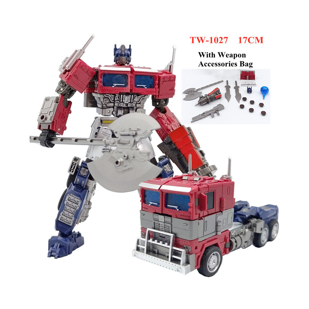 (TW-1027 avec arme) 18CM Transformation film jouets camion de pompier magnifiquement peint KO SS61 série Robot voiture modèle
