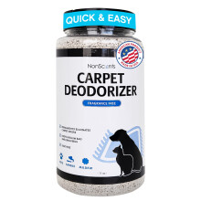 Nonscents t?pper & t?ppe lugt eliminator - sikker og duftfri k?ledyr t?ppe deodorizer - kat og hund lugt neutralisator - fjerner k?ledyr urin lug