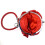 Goclothod Γυναικείο Clutch σε Σχήμα Ρόζας Μαλακή Σατέν Χειροποίητη Τσάντα Γάμου Κόκκινη 3