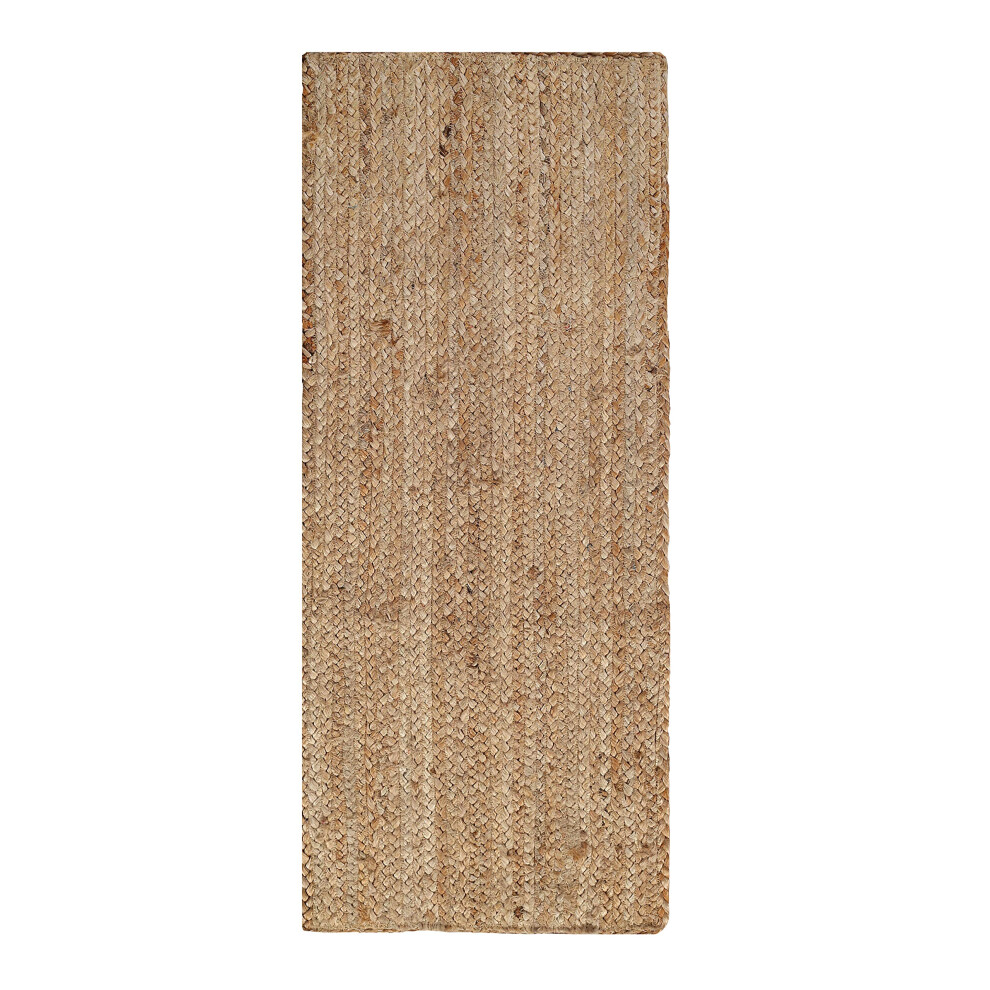 Chemin de table tress    en toile de jute 13 x 36 pouces r   versible et fait     la main