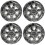 GTW Drifter de golfe de 8 polegadas Capas de roda Caps de cubo Universal Fit | Conjunto de 4 1