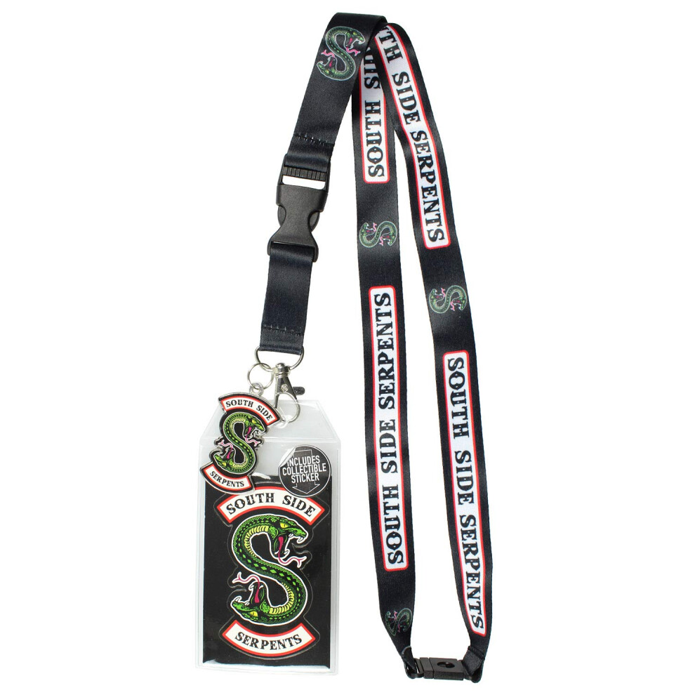 Porte-Badge D'identification Riverdale Southside Serpents Avec Cordon En M Tal De 2""-image