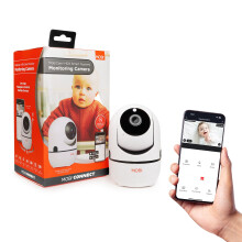 Mobi Mobicam HDX Wi-Fi Pan & Tilt Smart Nursery Monitoring Camera Baby Video Monitor Night Vision Motion Detection Full HD Two-Way Audio Remote V