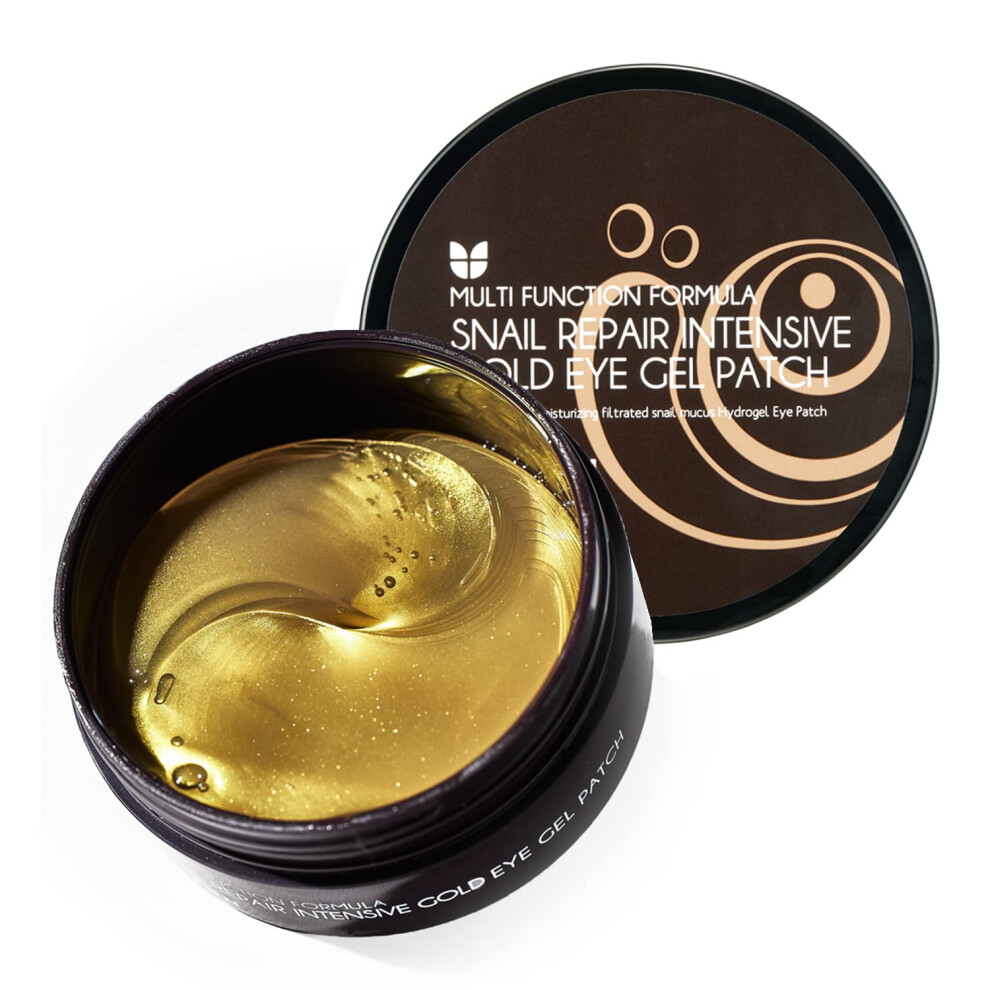 Mizon Gold 24K And Snail Hydrogel Patches (30 Pairs) For Puffy Eyes D