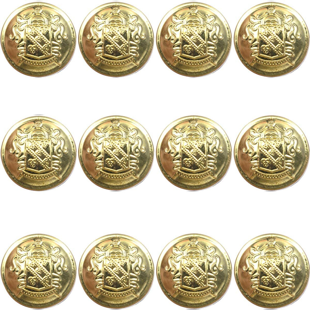 Ensemble de 12 boutons de blazer en m   tal - pour costumes blazer, veste de sport, uniforme