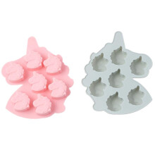 MoldFun 2-pakkaus yksisarvisen pn silikonimuottisarja pienten saippuoiden tekemiseen suklaakaramellikumimainen leivontakakku Jelly Jelly Wax Crayon