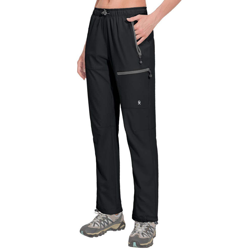 Pantalon de randonn   e cargo l   ger     s   chage rapide pour femme Little Donkey Andy UPF 50 Pantalon de voyage extensible d   contract    Noir XXL
