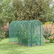 Outsunny Fruit Cage, Plant Protection Tent, 1.2 x 3.6 x 1.9m, Green