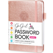 gogirl Password Book with Alphabetical tabs - Internet Address Passwo