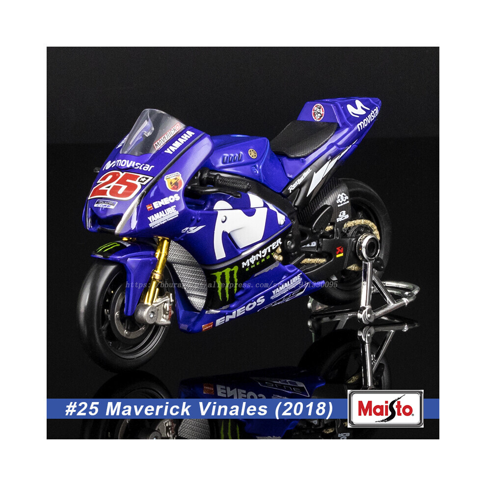 Maxpower (2018 Yamaha 25) Maisto 1:18 2018 Moto Gp18 Ducati Desmosedici Alloy Die Cast Motorcycle