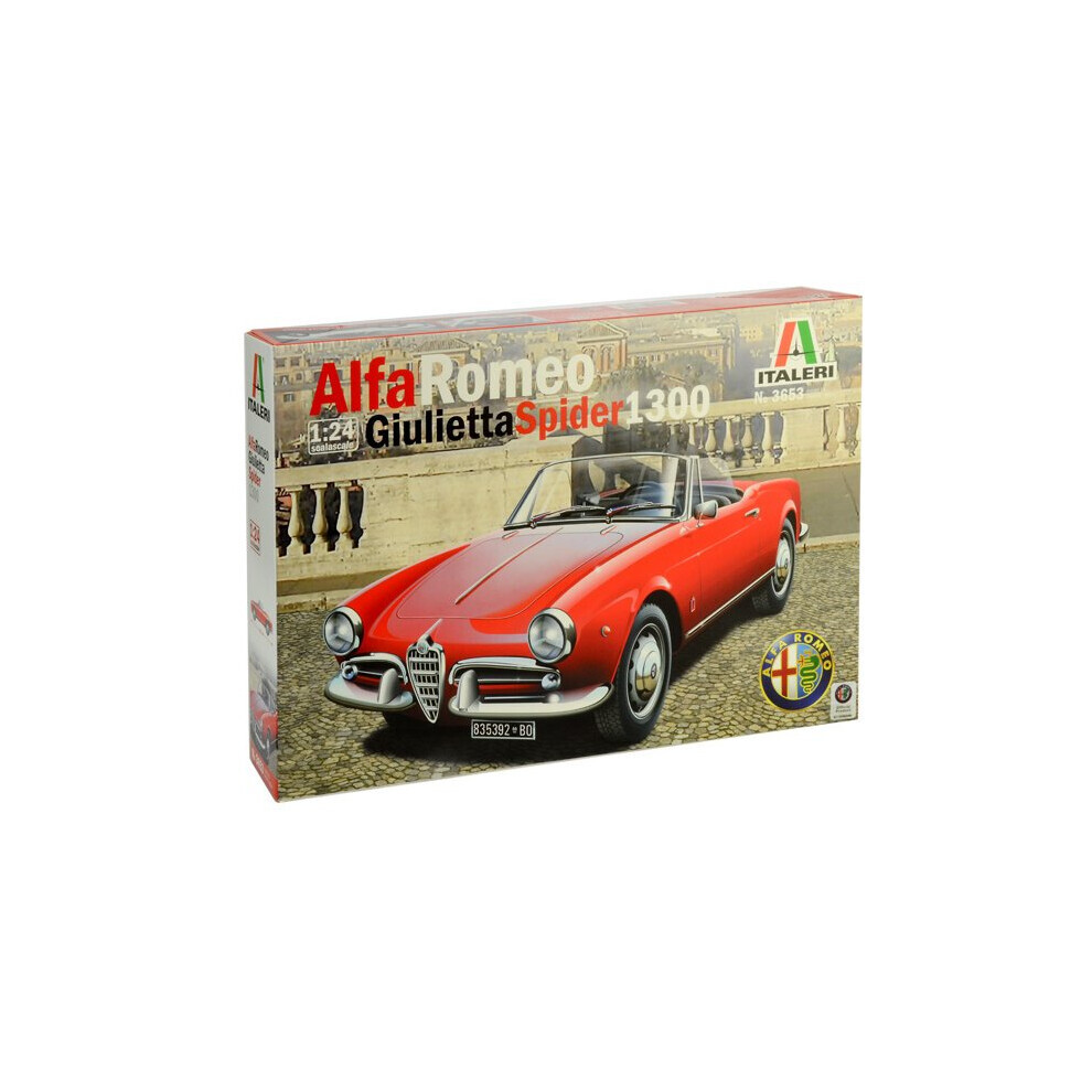 Maxpower Italeri Alfa Romeo Giulietta Spider 1300 3653 1:24 Car Model Kit
