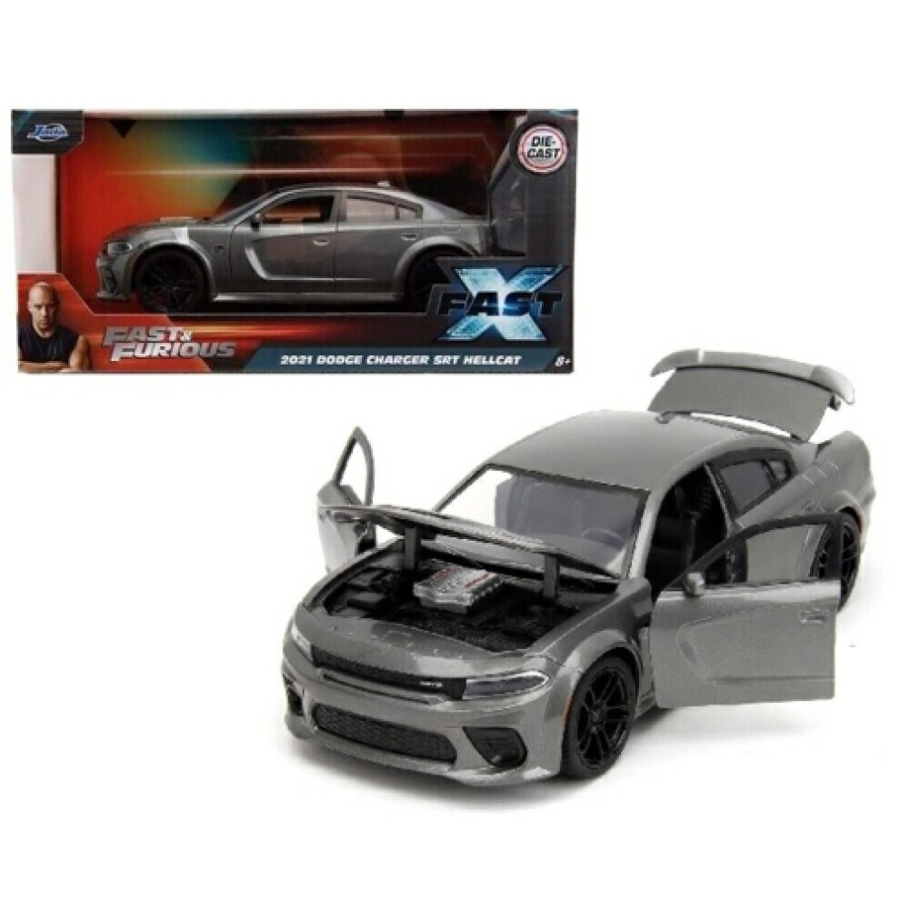 JADA 34472 1/24 FAST X 2021 DODGE CHARGER  SRT HELLCAT-image-OPC-PG8DT5X-NEW