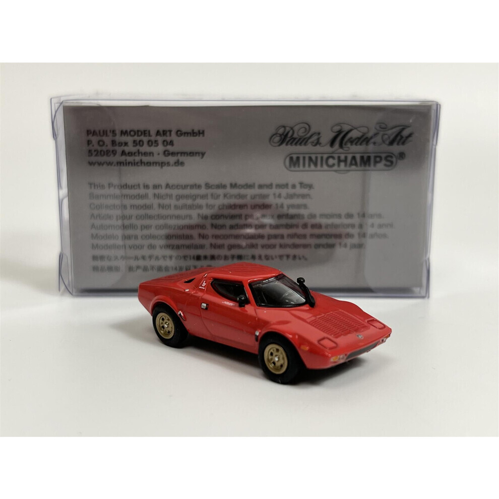 Maxpower Lancia Stratos 1974 1:87 Scale Minichamps 870125022 Red