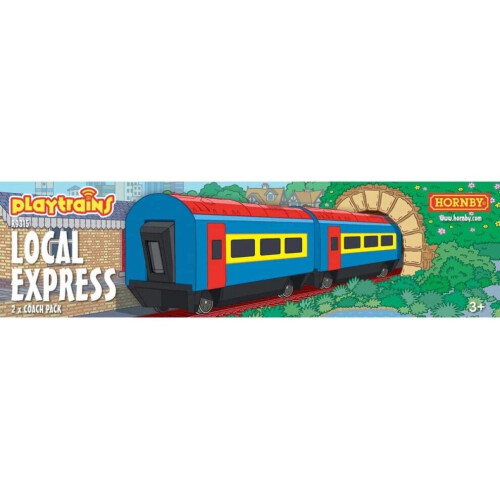 Hornby Playtrains Local Express 2 x Ensemble de train Coach Pack