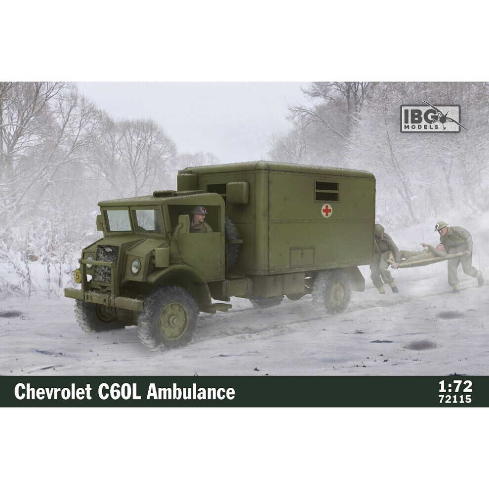 Maxpower Ibg 72115 Chevrolet C60l Ambulance 1:72 Model Kit
