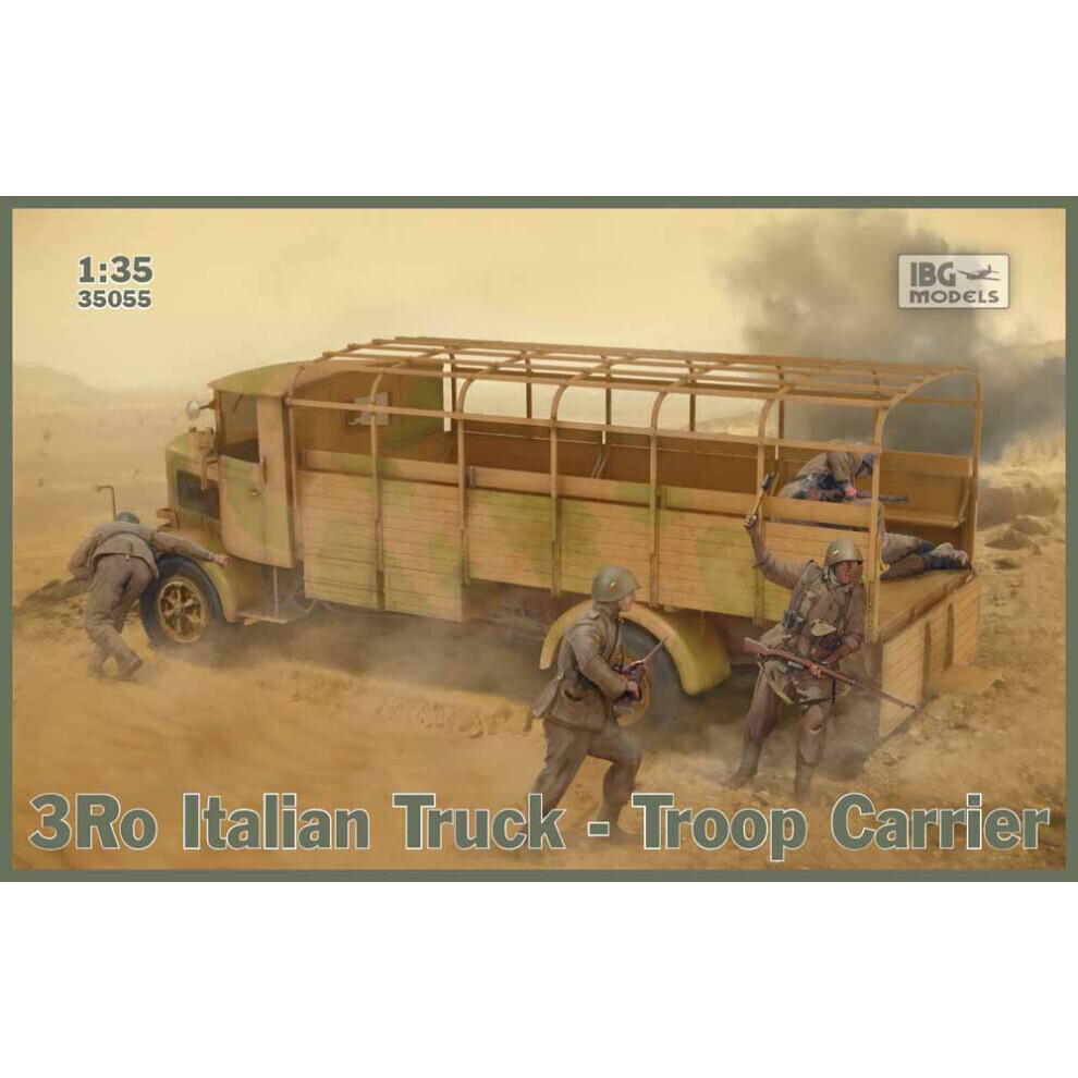 Maxpower Ibg Models 35055 3Ro Italian Truck - Troop Carrier 1:35 Military Model Kit