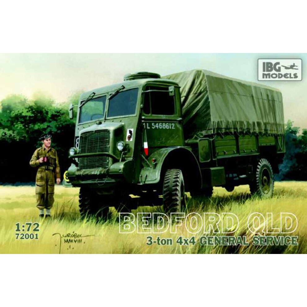 Maxpower Ibg Models 72001 Bedford Qld 3T 4X4 General Service Truck 1:72 Model Kit