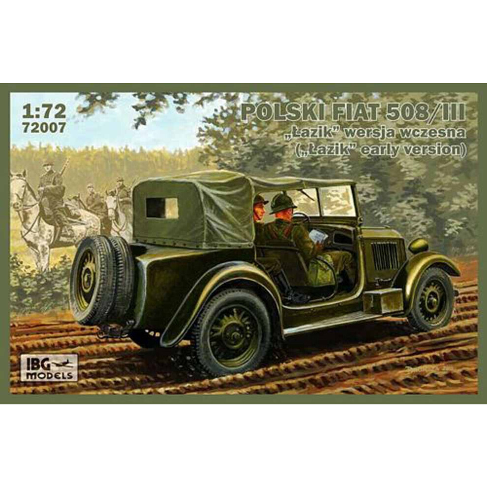 Maxpower Ibg Models 72007 Polski Fiat 508/Iii 1:72 Military Vehicle Model Kit
