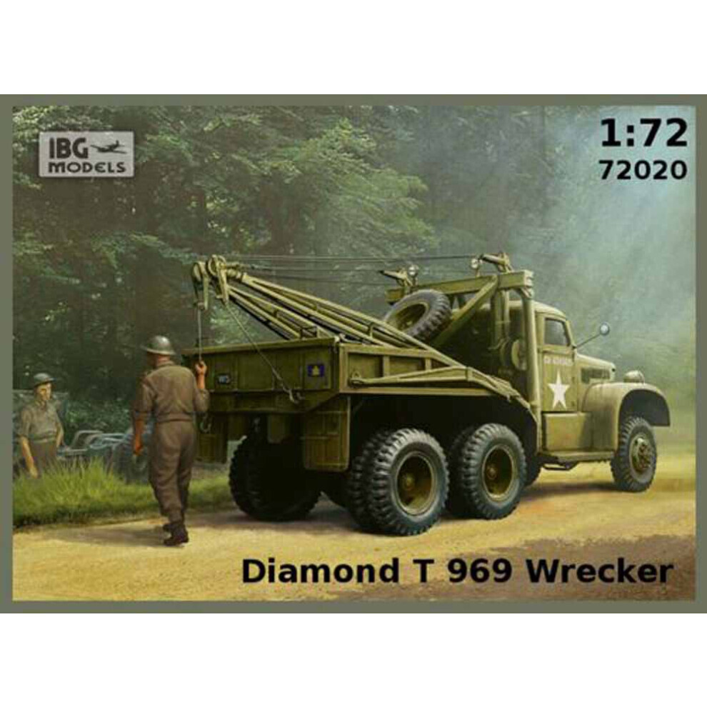 Maxpower Ibg Models 72020 Diamond T 969 Wrecker Truck 1:72 Plastic Model Kit