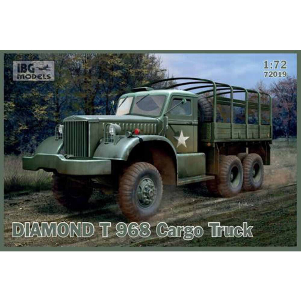 Maxpower Ibg Models 72019 Diamond T 968 Cargo Truck 1:72 Plastic Model Kit
