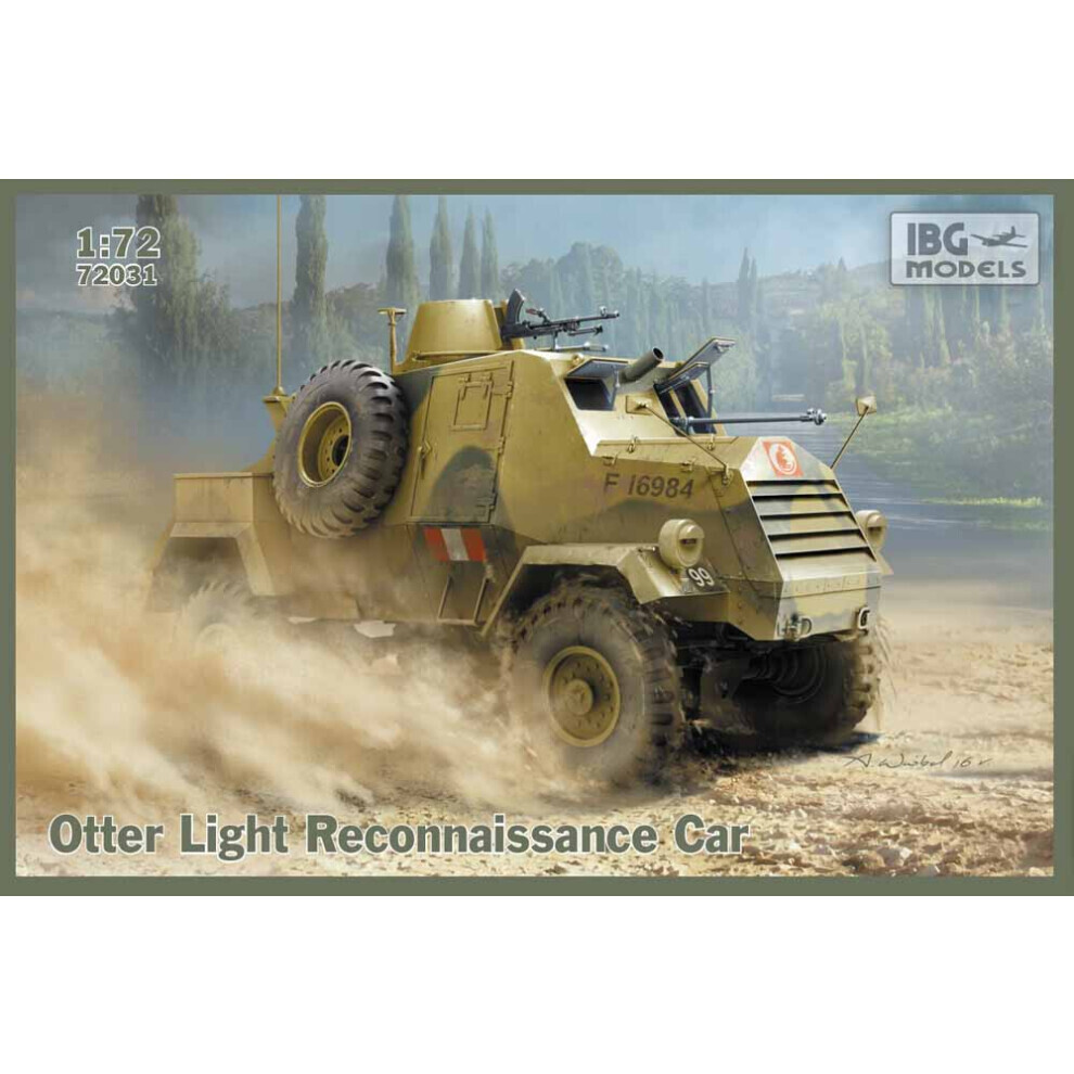 Maxpower Ibg Models 72031 Otter Reconnaissance Car 1:72 Plastic Model Kit Light
