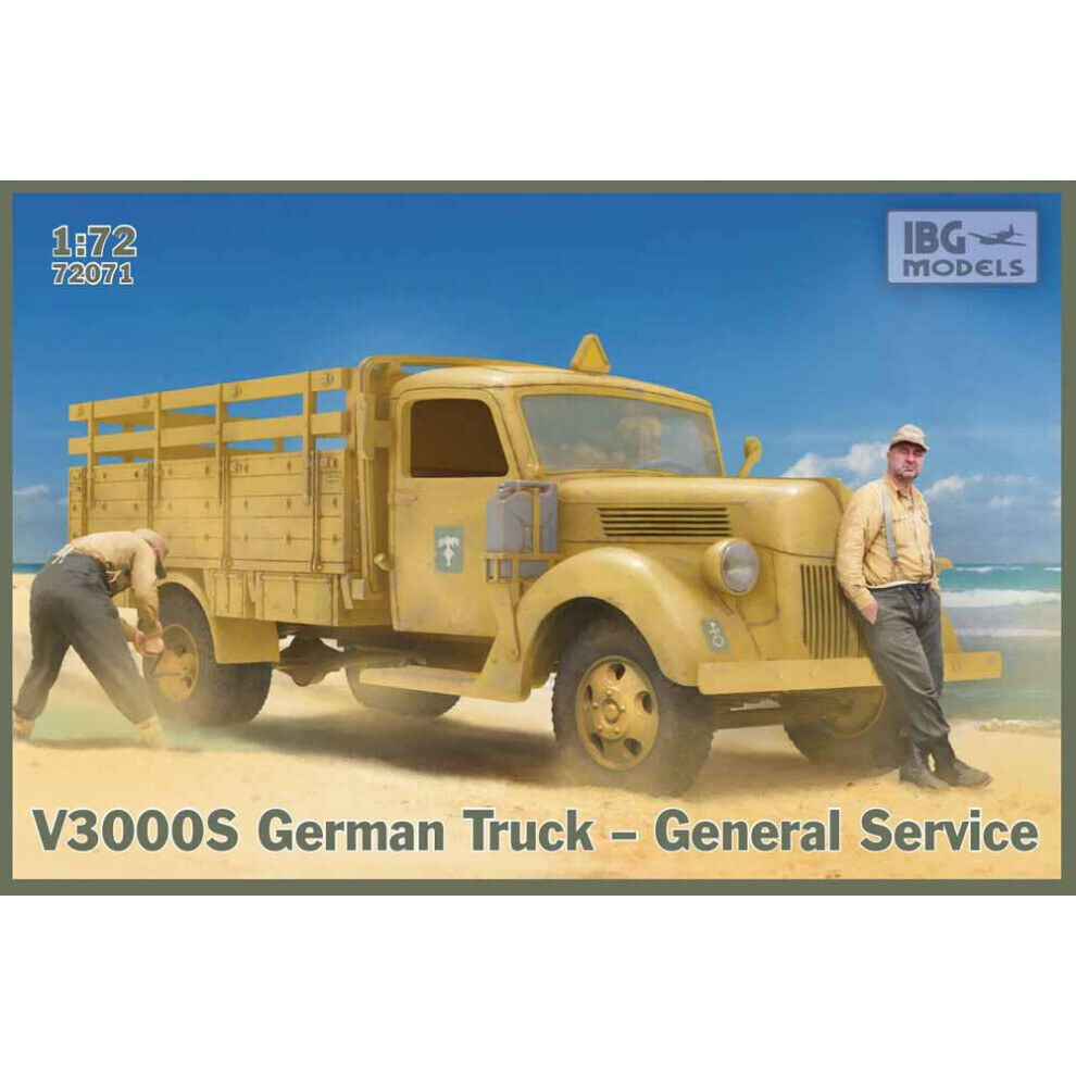 Maxpower Ibg Models 72071 V3000s German General Service Truck 1:72 Plastic Model Kit