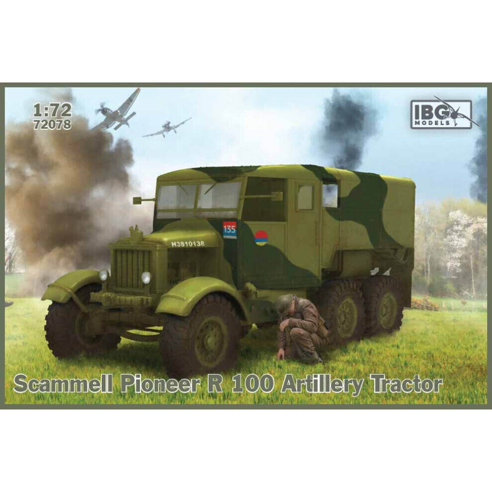 Maxpower Ibg Models 72078 Scammell Pioneer R 100 Artillery Tractor 1:72 Plastic Model Truck Kit