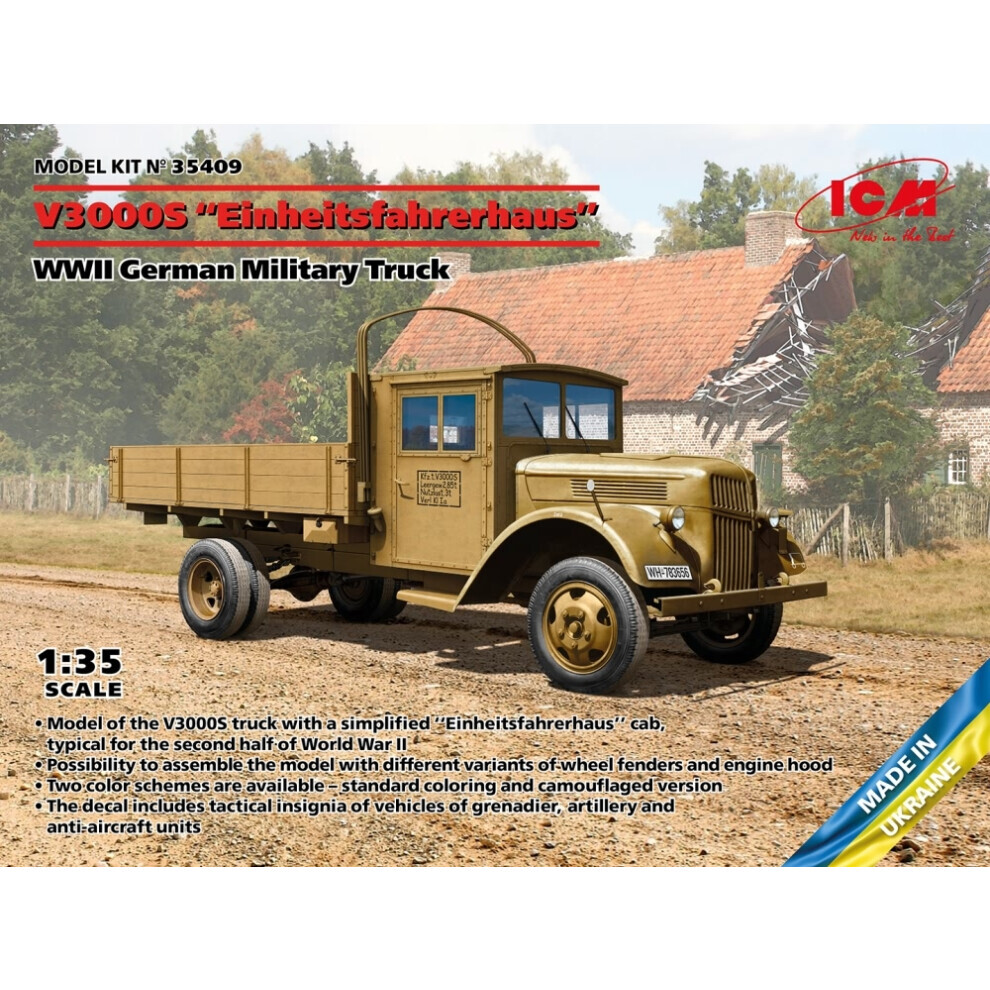 Maxpower Icm35409 - Icm 1:35 - V3000s Wwii German Truck, 'Einheitsfahrerhaus'