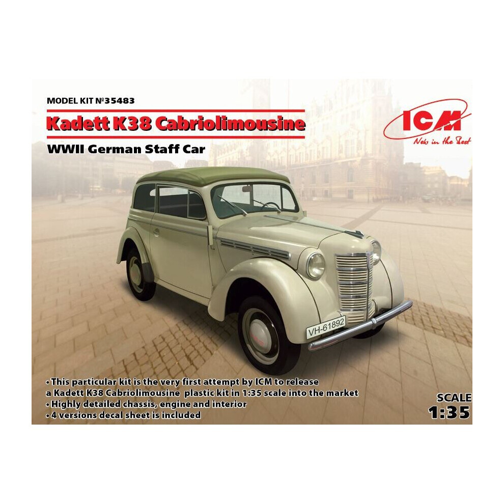 Maxpower Icm35483 - Icm 1:35 - Kadett K38 Cabriolimousine, Staff Car