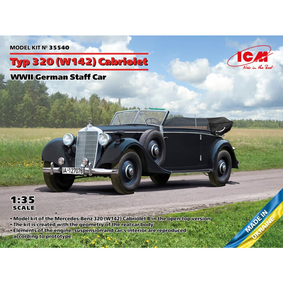Maxpower Icm35540 - Icm 1:35 - Typ 320 Cabriolet German Staff Car