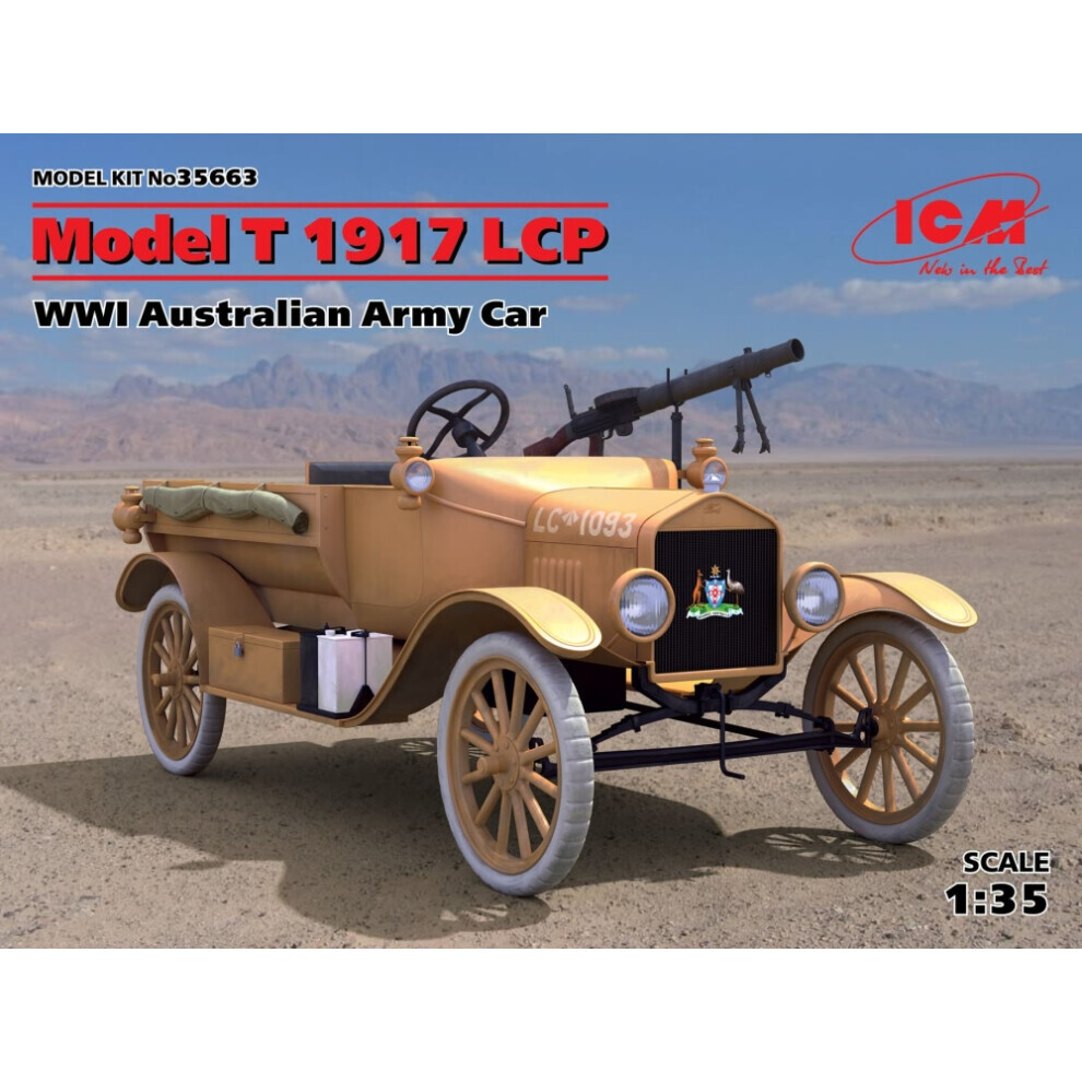 Maxpower Icm35663 - Icm 1:35 - Model T 1917 Lcp, Wwi Australian Army Car