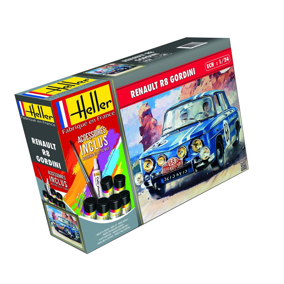 Maxpower Hel56700 - Heller 1:24 Gift Set - Renault R8 Gordini