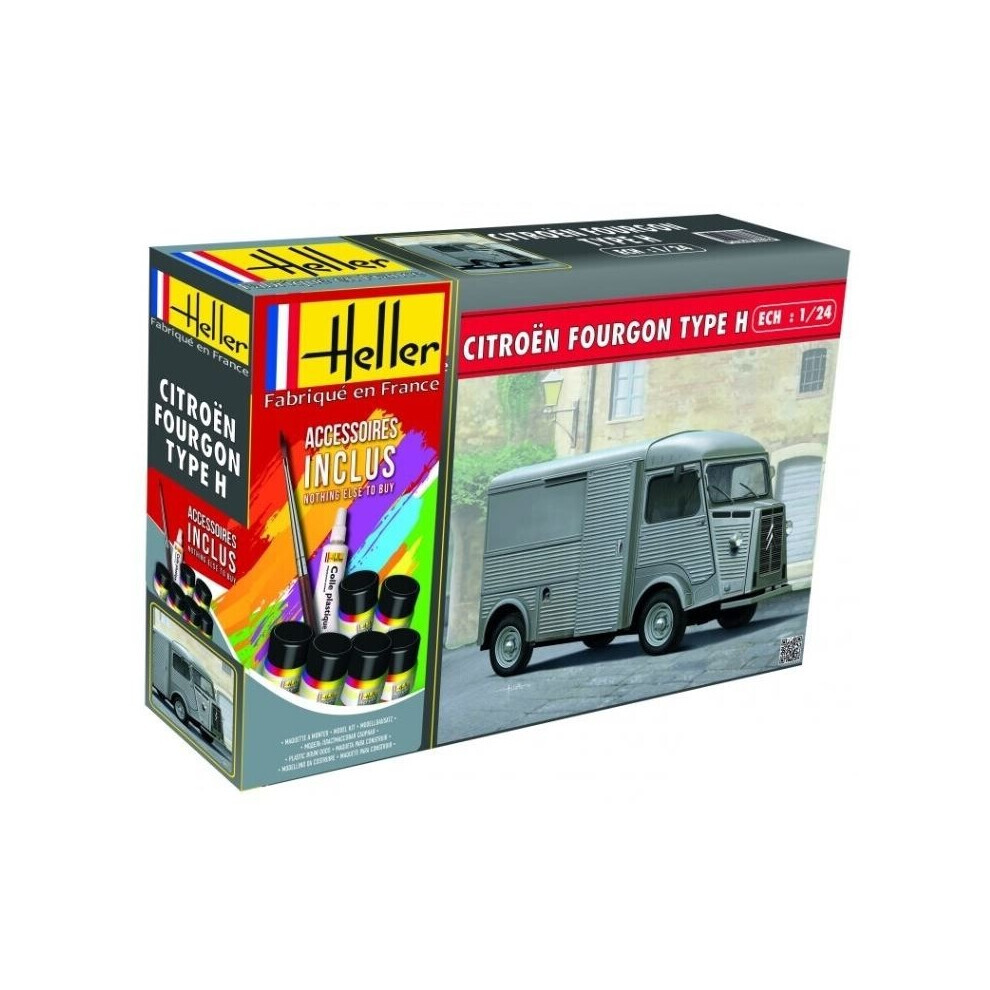 Maxpower Hel56768 - Heller 1:24 Gift Set - Citroen Fourgon Hy