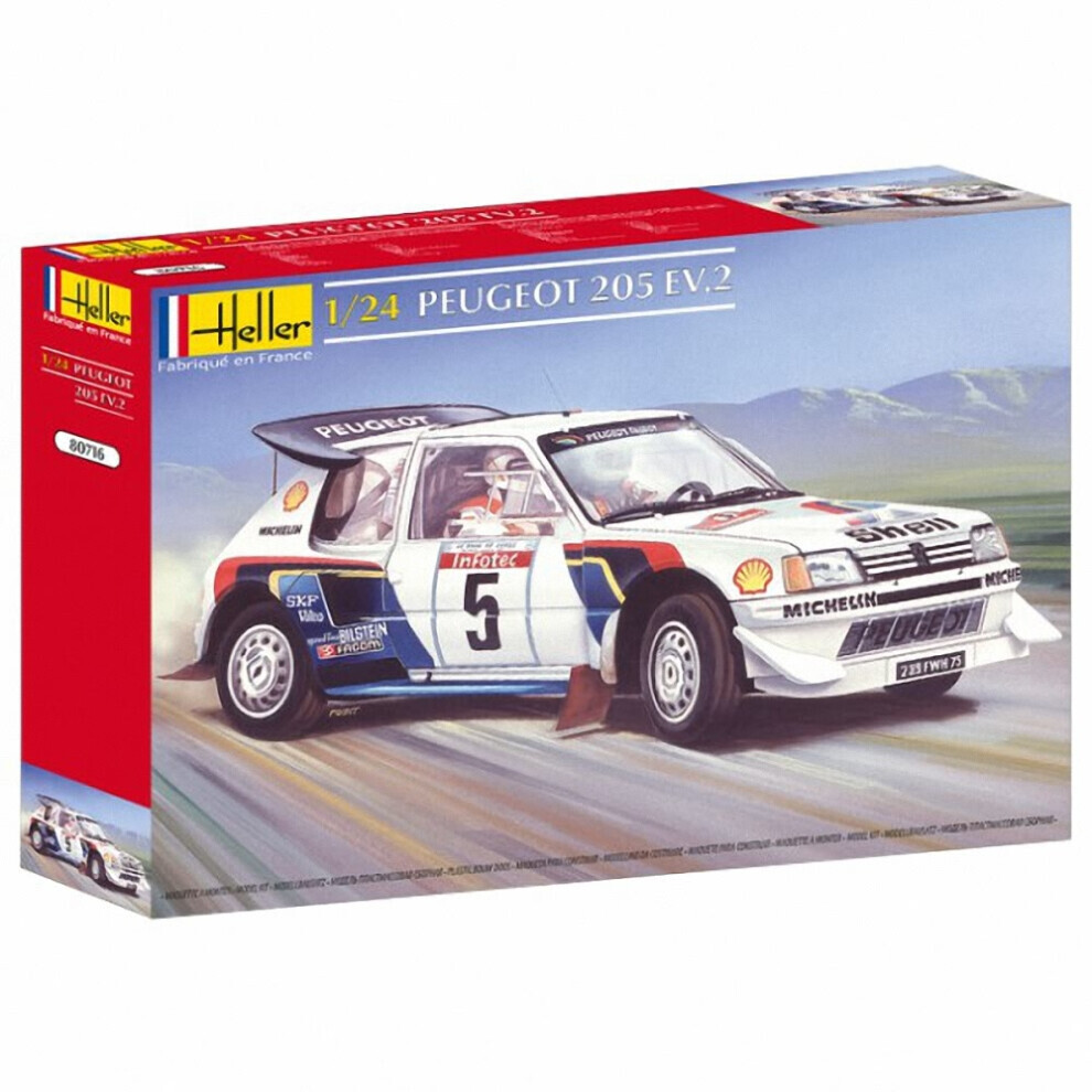 Maxpower Hel80716 - Heller 1:24 - Peugeot 205 Ev 2