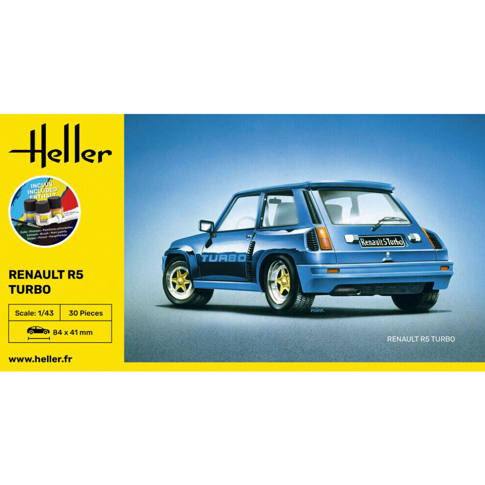 Maxpower Heller 56150 Renault R5 Turbo Starter Set 1:43 Model Kit